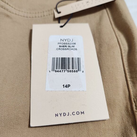 NYDJ Women’s Sheri Slim Crossroads Jeans  Premium Denim Size 14p (CJ5) - Picture 12 of 13